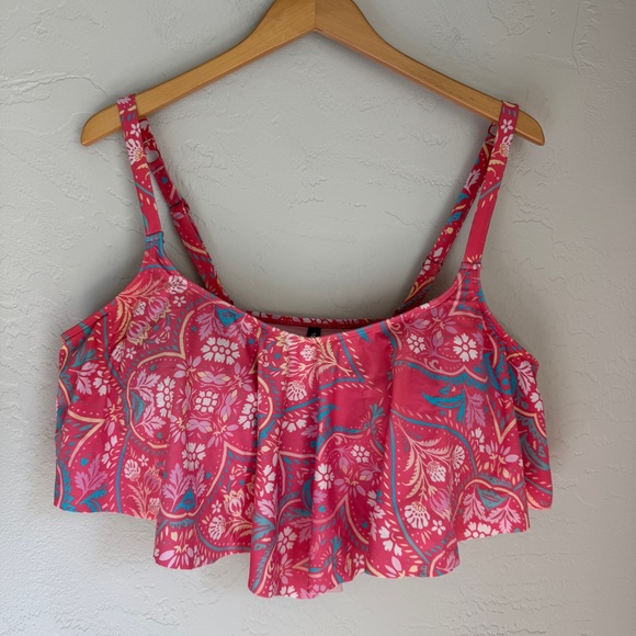 torrid Other - Torrid Women's Pink‎ Floral Swimsuit Bikini Top Size 3